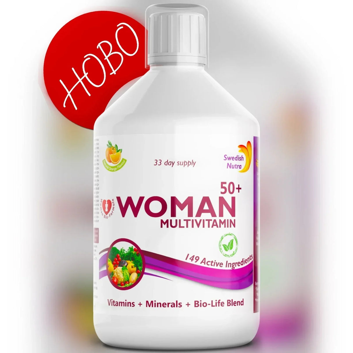 Ženy 50+ multivitamíny pre ženy s kolagénom 1497 mg - 149 účinných látok /500 ml /