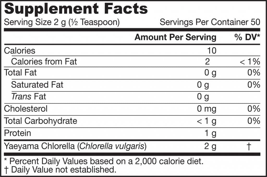 Yaeyama chlorella prášk 100 gramov