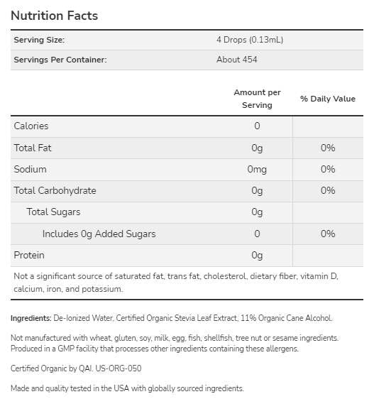 Lepšia stevia® kvapalina Organické - 237 ml
