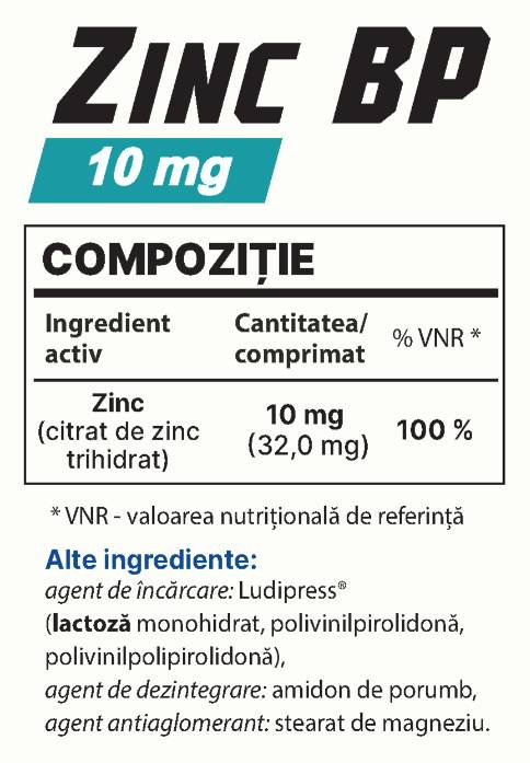 Zinok BP 10 mg - 40 tabliet
