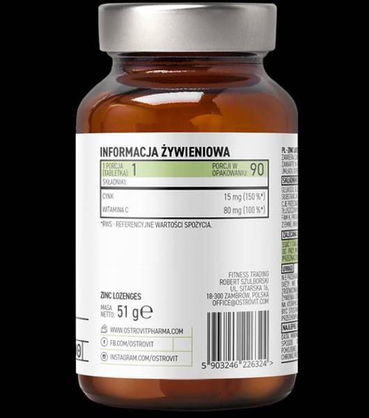 Zinkové glukonátové pastilky + vitamín C 90 sublingválne tablety