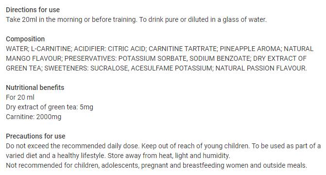 L -karnitín Pro Zero Liquid - 500 ml