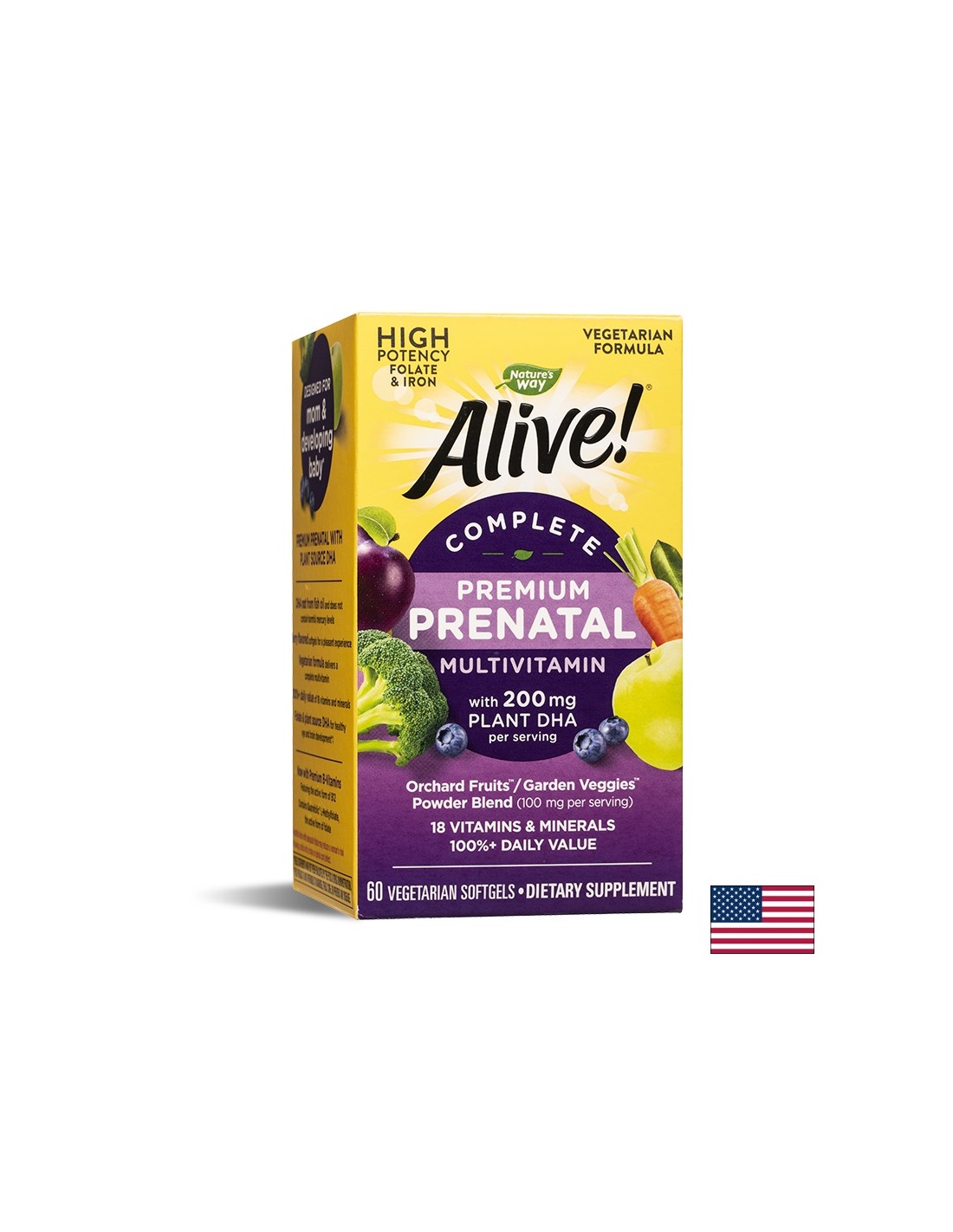 <tc>Alive</tc>! Kompletný prenatálny multivitamín | Prémiová receptúra - 60 gélových kapsúl