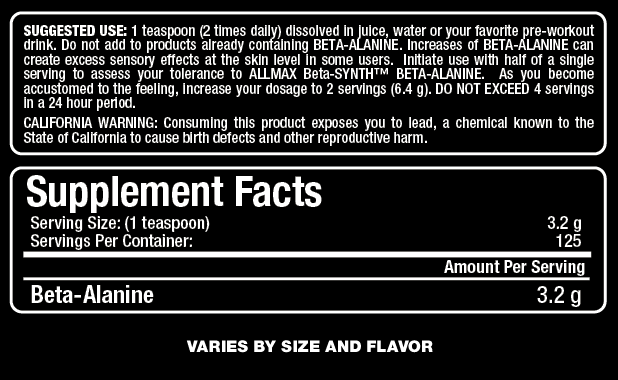 Beta alanín - 400 gramov
