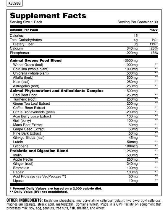 Zvieracie zelené - 30 balíkov