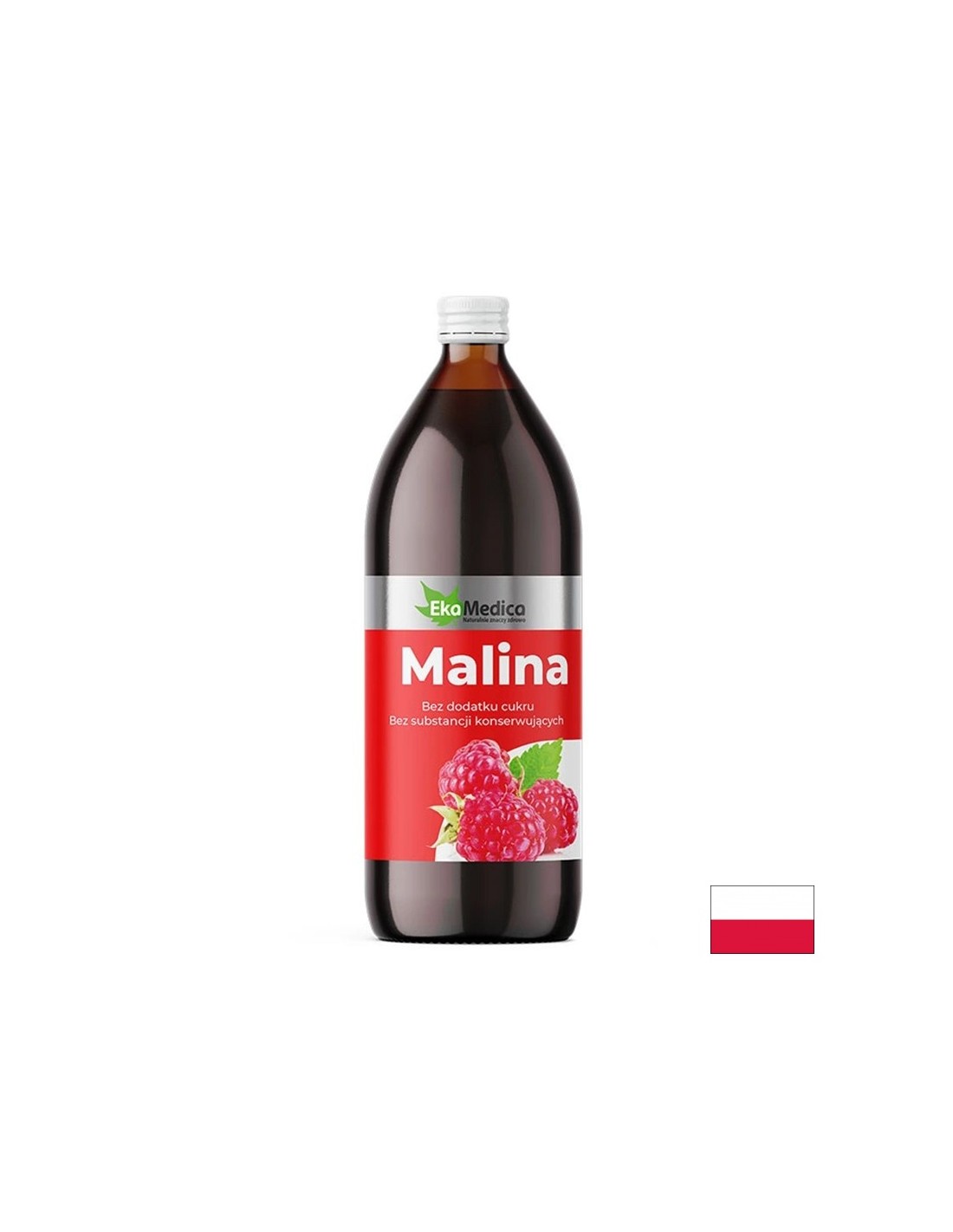 Malinová šťava s camu -camu a prírodný vitamín C - antioxidačné a protikladné vlastnosti, 1 liter, 20 dávok