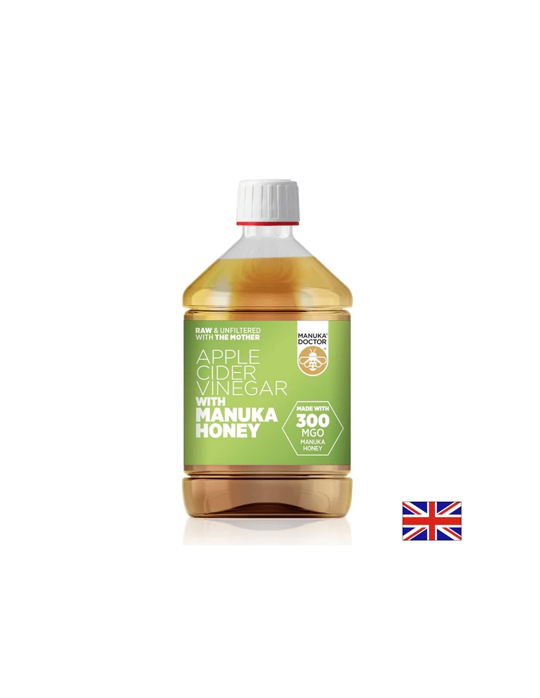 Ocot jablčného muštu s manuka medom (300 mgo) - ocot jablčného muštu s medom Manuka (300 mgo), 500 ml