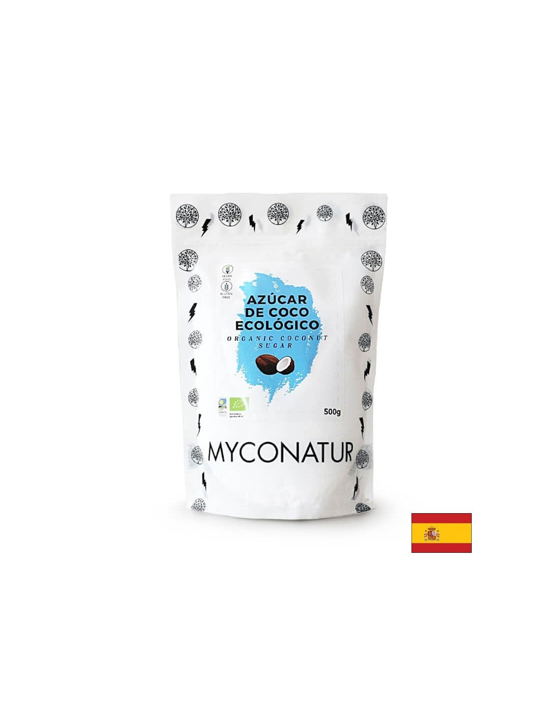 Azucar de coco, Bio - Bio kokosový cukor, 500 g <tc>Myconatur</tc>