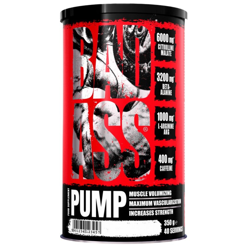 <tc>BAD ASS</tc> PUMP | Kompletný predtréningový prípravok - 350 gramov