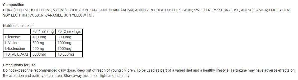 BCAA 8.1.1 Nulový prášok - 500 gramov