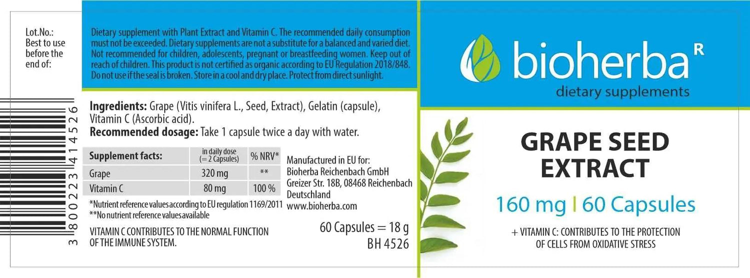 Extrakt z hroznových semien 280 mg - 60 kapsúl