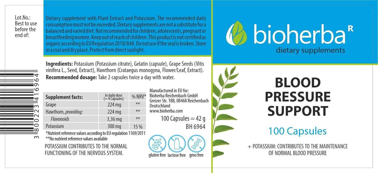 Zdravie krvného tlaku - 100 kapsúl
