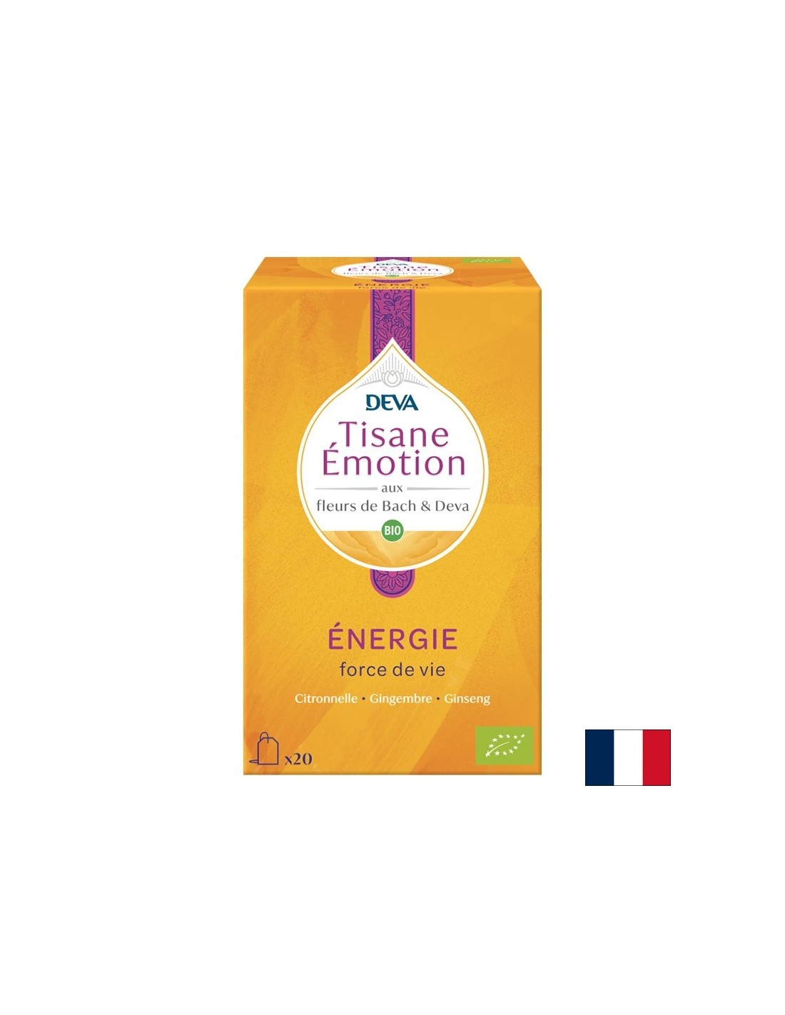 Bylinný čaj „Energia“ (s kvetinovými elixírmi podľa metódy Dr. Bacha), 20 vreckov na filtra