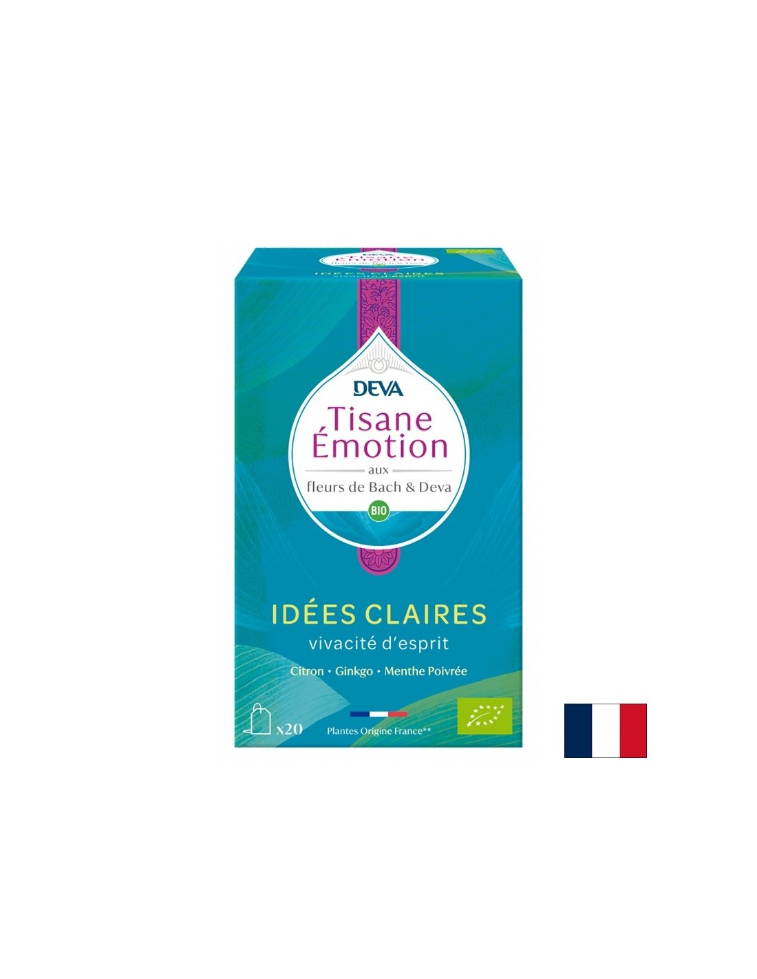 Bylinný čaj „koncentrácia“ (s kvetinovými elixírmi podľa metódy Dr. Bacha), 20 vreckov na filtra