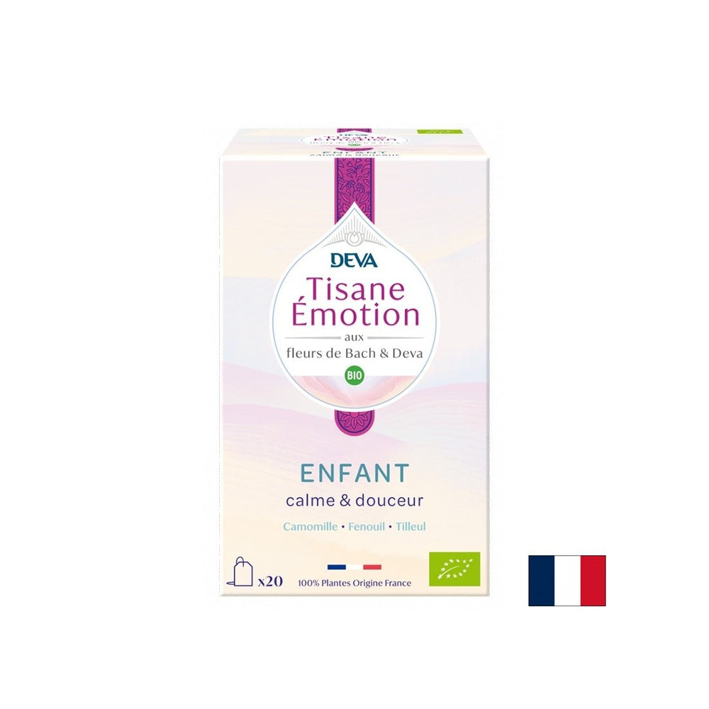 Bylinný čaj „Serenity“ pre deti (s kvetinovými elixírmi podľa metódy Dr. Bacha), 20 filtračných tašiek