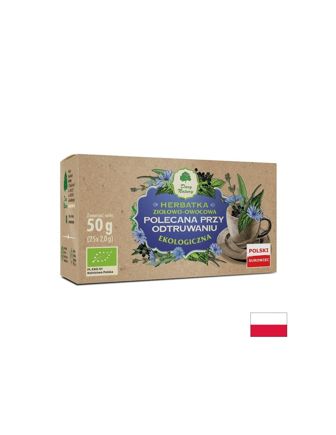 Bylinný čaj pre detoxikačný bio, 25 filtračných vreciek