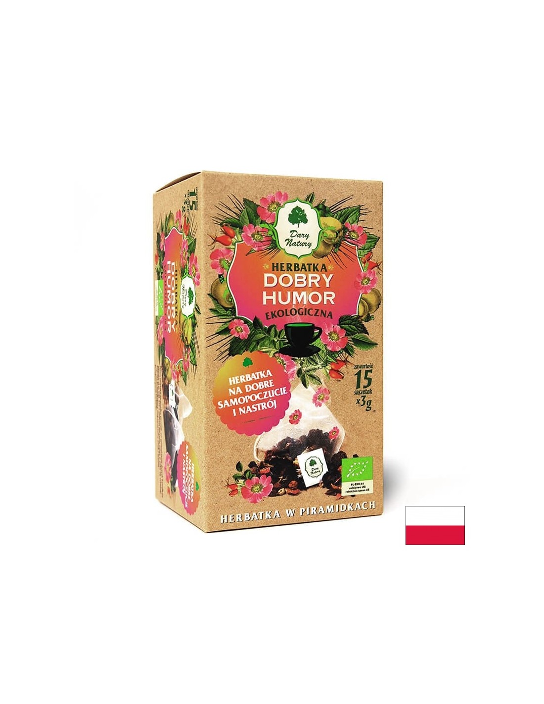 Bylinný čaj pre dobrú náladu Bio, 15 balíkov