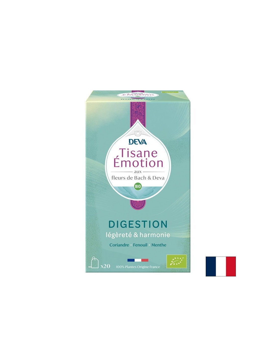 Bylinný čaj pre dobré trávenie (s kvetinovými elixírmi podľa metódy Dr. Bacha), 20 filtračných tašiek