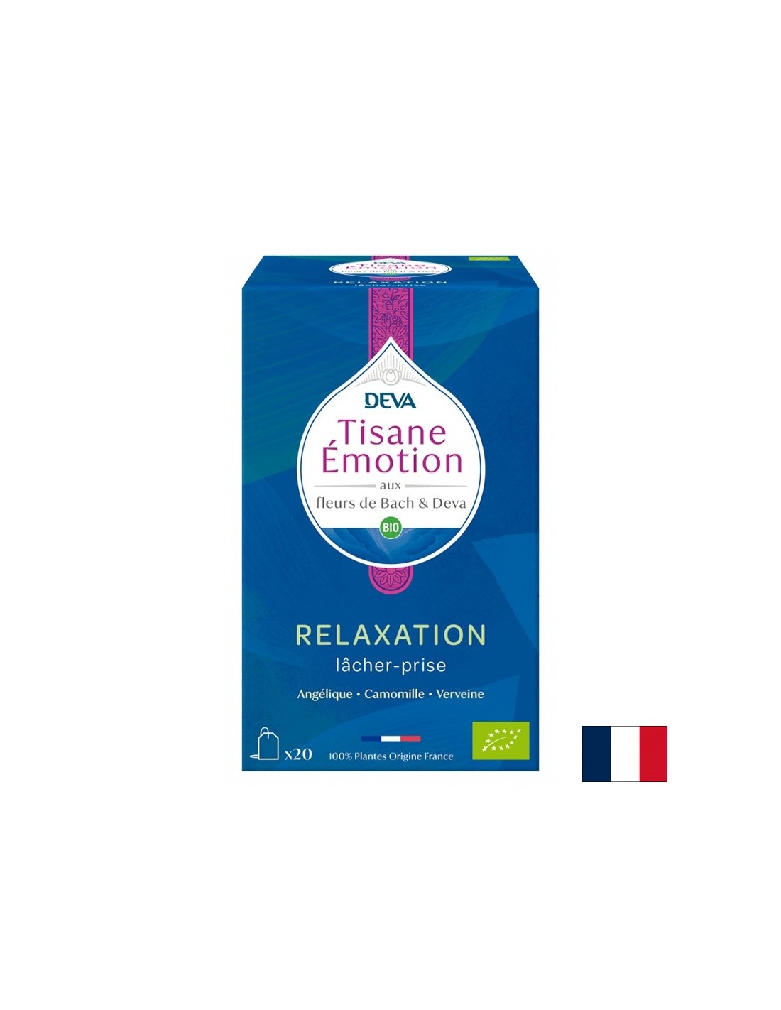 Bylinný čaj na relaxáciu (s kvetinovými elixírmi podľa metódy Dr. Bacha), 20 vreckov na filtra