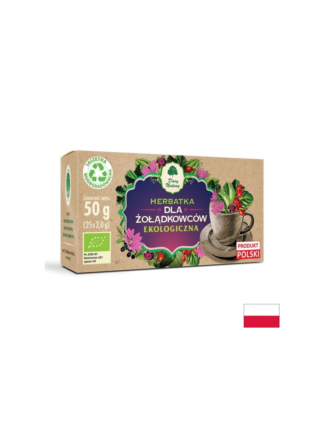 Bylinný čaj pre bio žalúdok, 25 balíkov