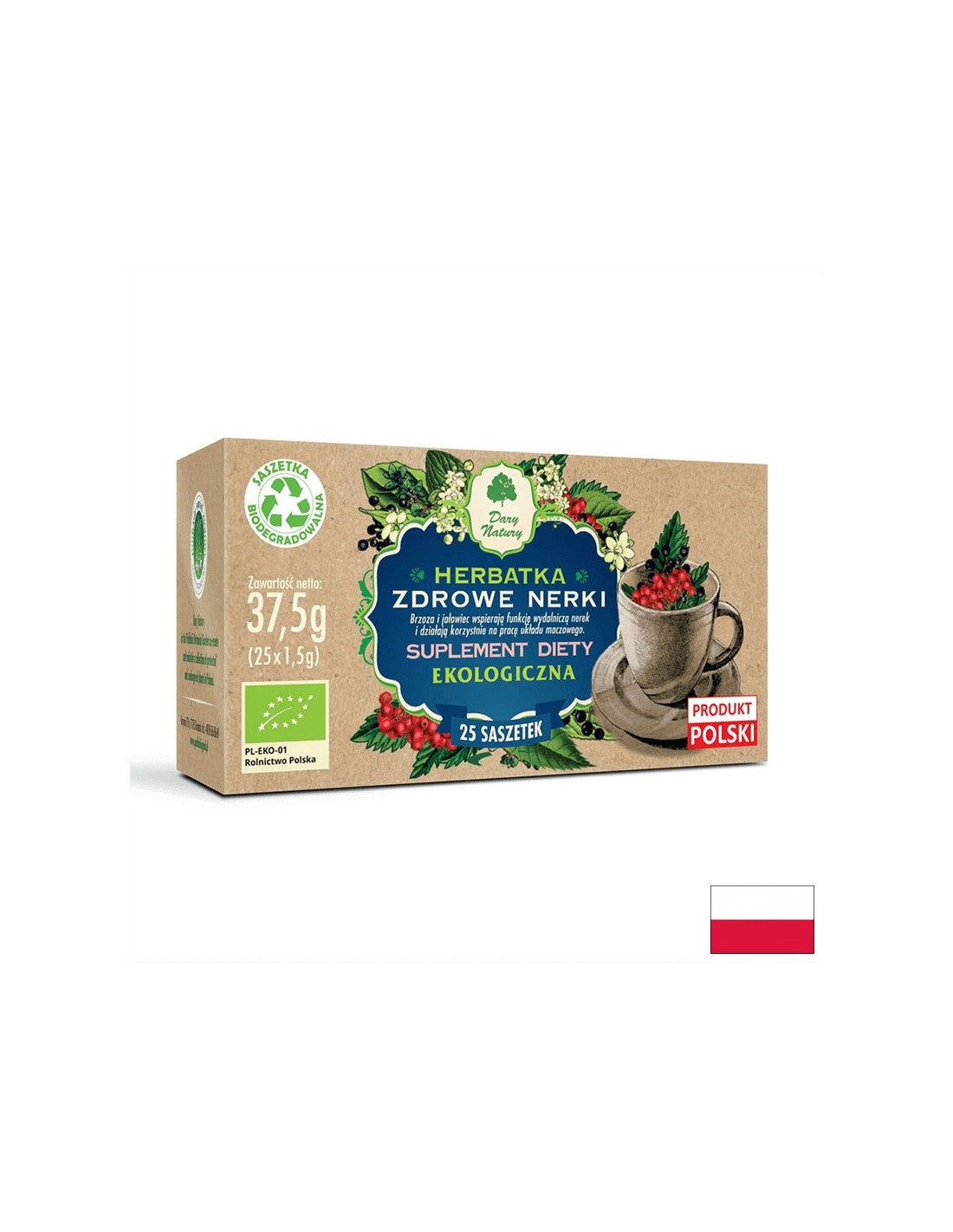 Bylinný čaj pre zdravé obličky Bio, 25 filtračných vreciek