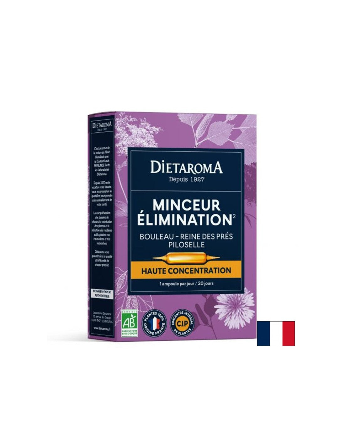 Bylinný vzorec pre chudnutie (s brezy, močiarne a uši myši), 20 pitných ampulkov