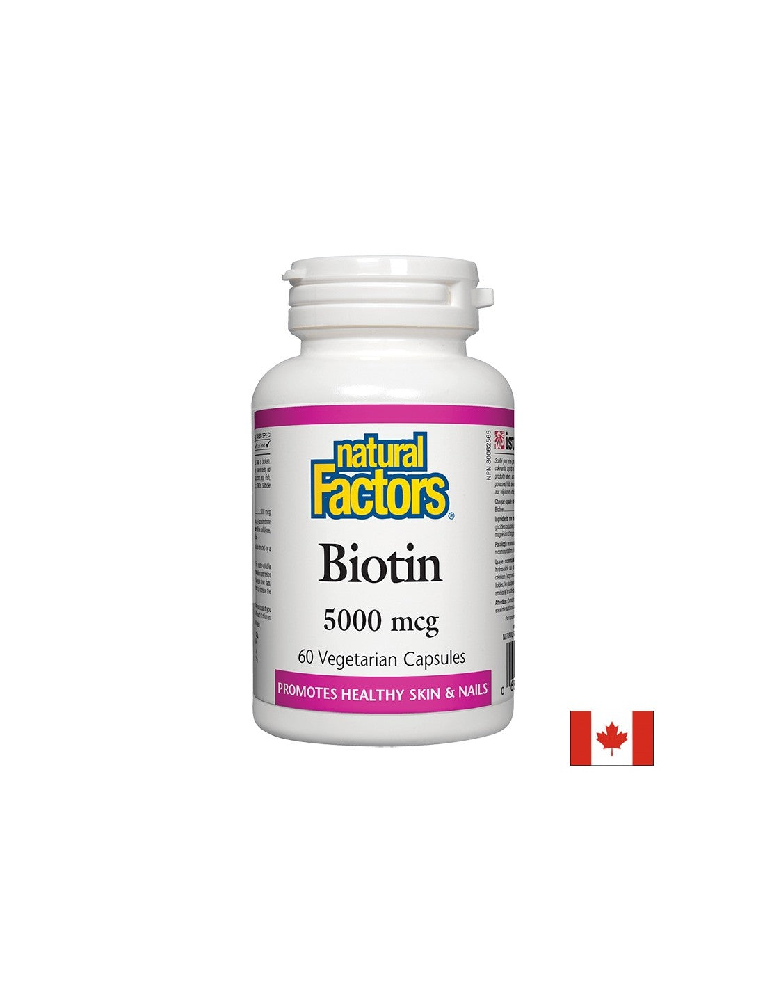 Biotín 5000 mcg - 60 kapsúl