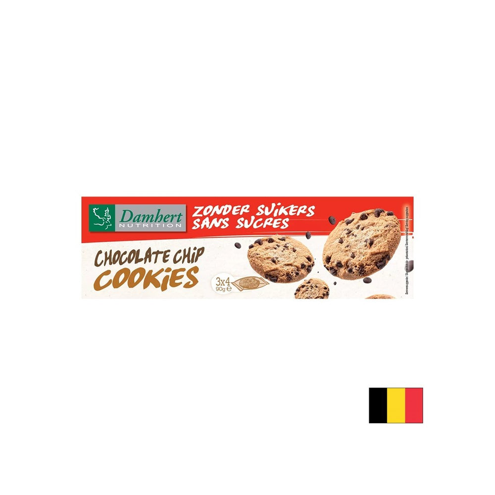 Chocolate chip cookies (sugar free), 90 g - Nutra Best Europe