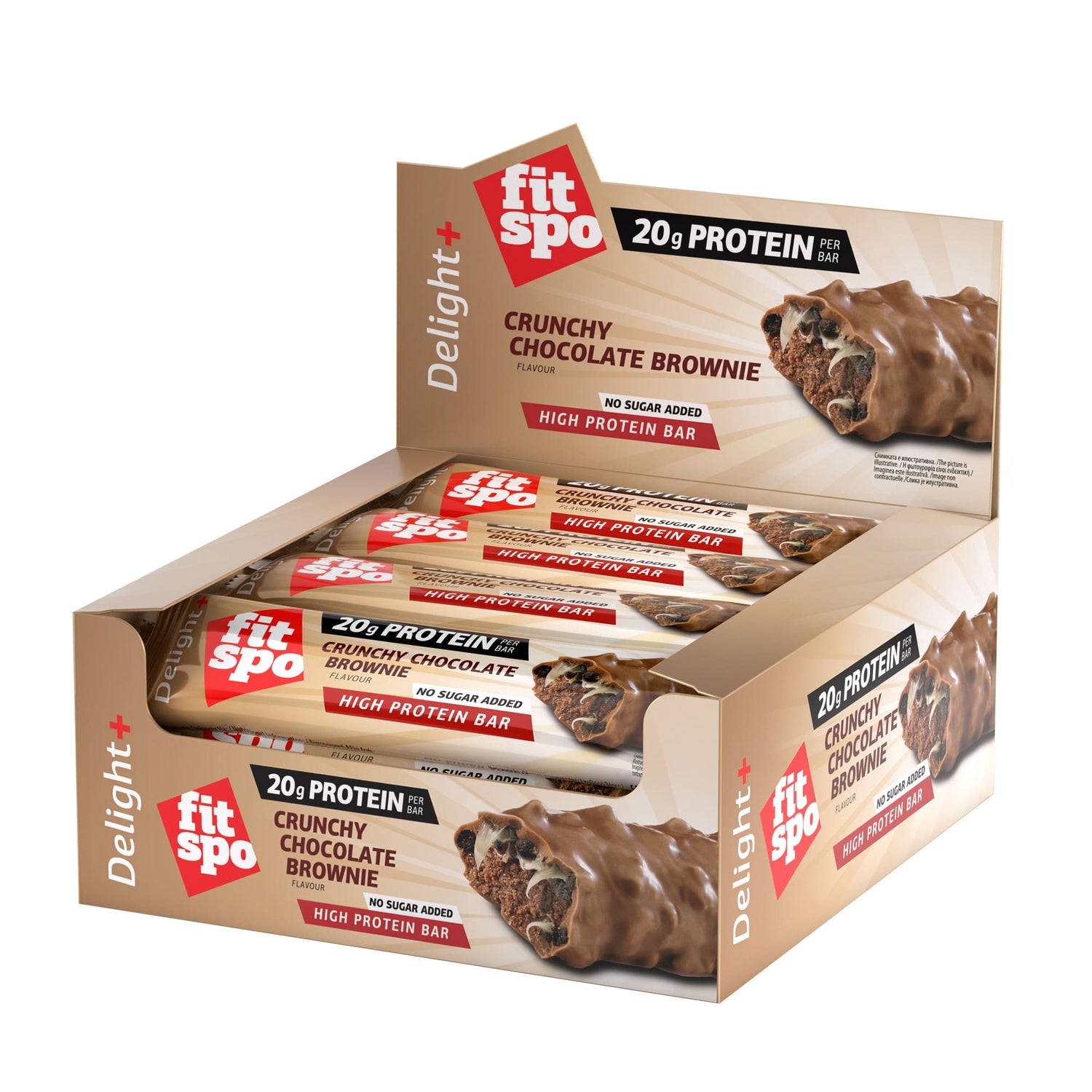 Radosť+ chrumkavý proteínový bar čokoládový koláčik - 12 x 60 gramov