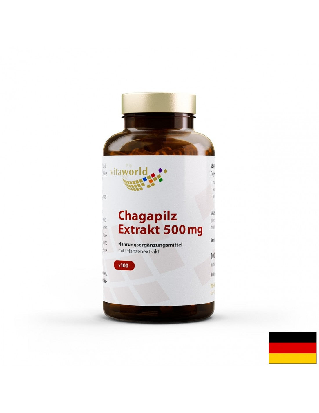Chagapilz Extrakt / Chaga 500 mg, 100 kapsúl