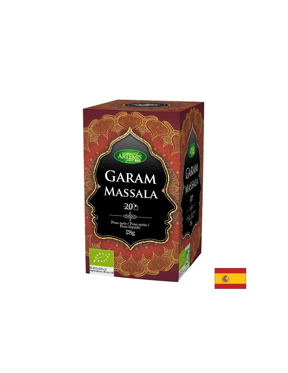 Organický čaj Garam masala, 20 vreckov na filtra