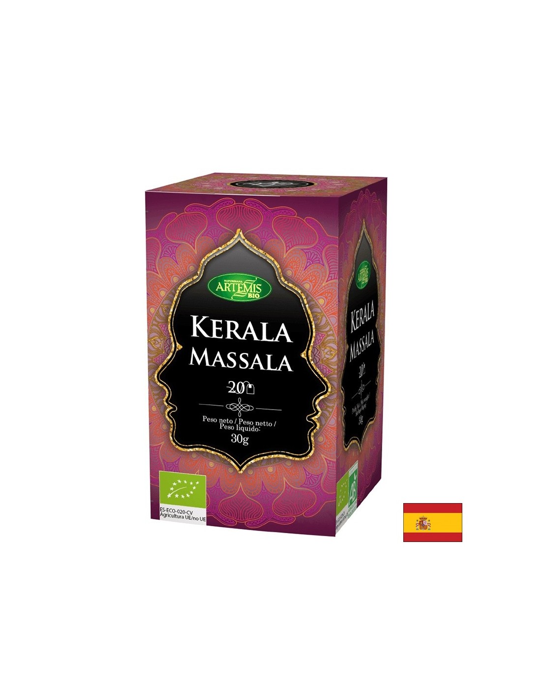 Organický čaj Kerala Masala - Kerala Masala, 20 filtračných vreciek