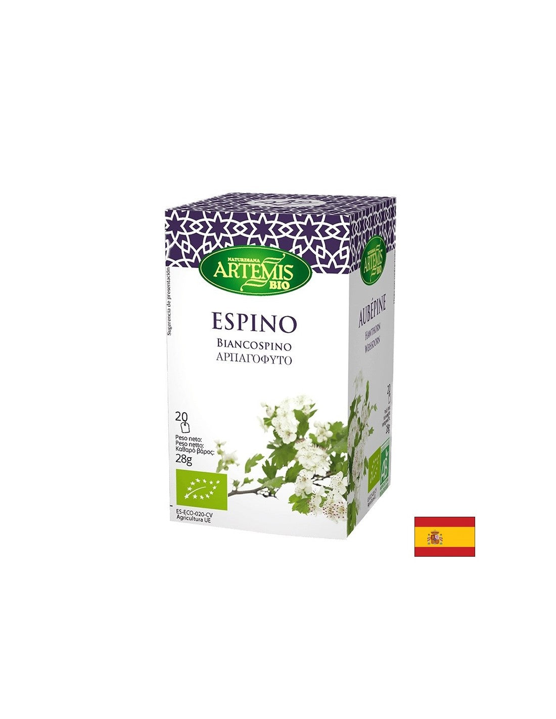 Organický čaj hloh, 20 filtračných tašiek