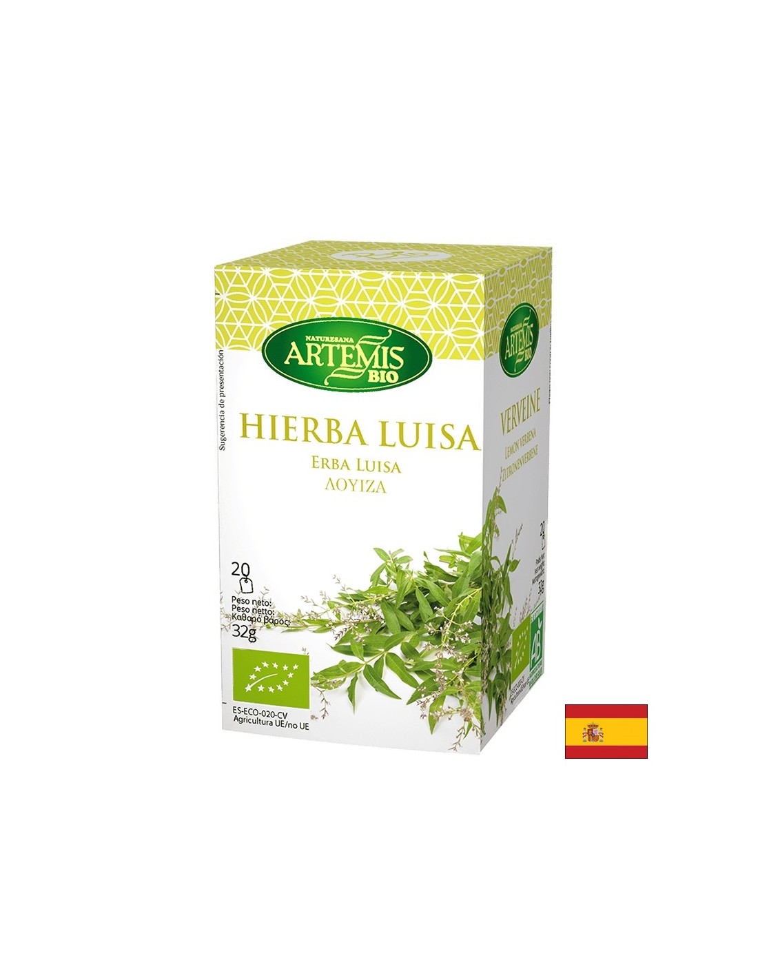 Čaj Organic Citron Verbena, 20 vrecká na filtra