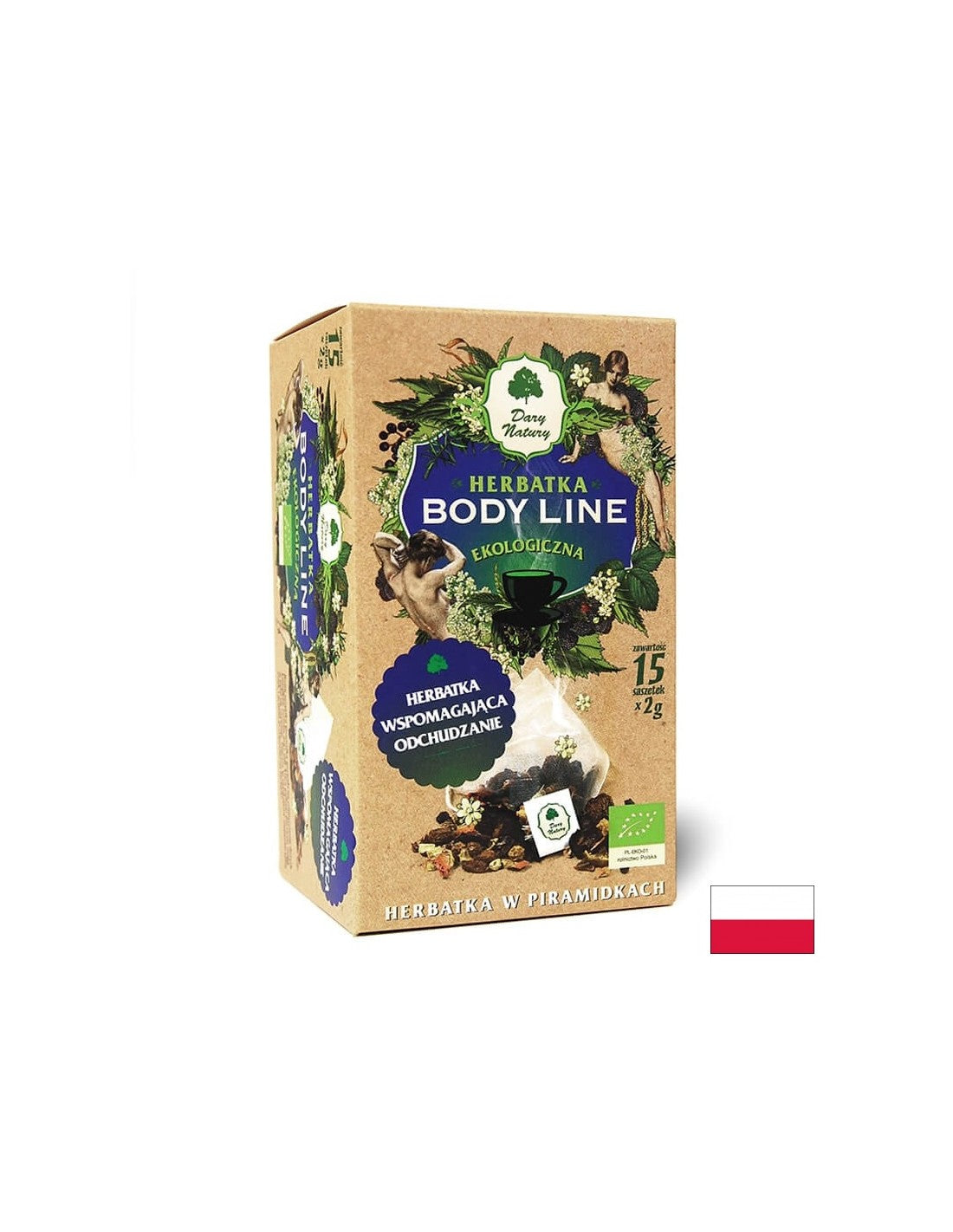 Organický štíhly čaj, 15 balíkov