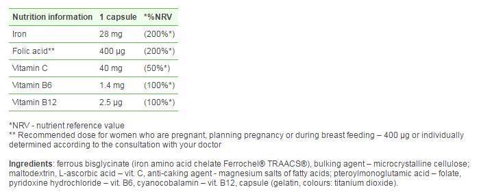 Chela -ferr Forte - 30 kapsúl