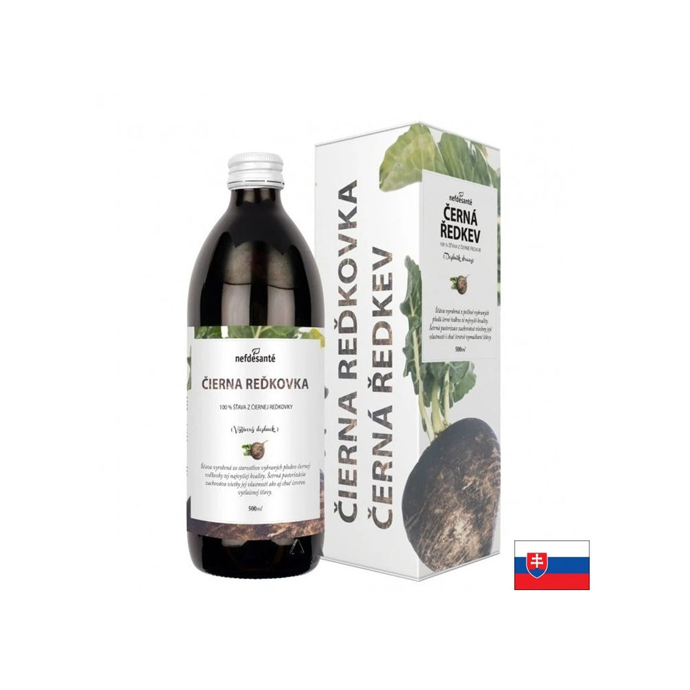 Čierna reďkovková šťava pre žalúdok a pečeň, 500 ml, 10 dávok