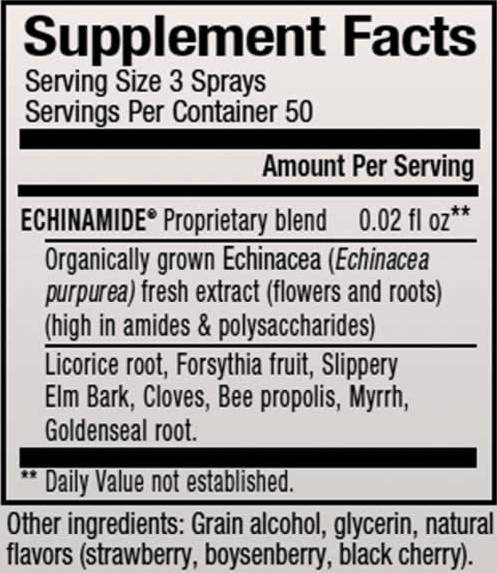ECHINAMIDE® Throat Spray Formula - 30 ml