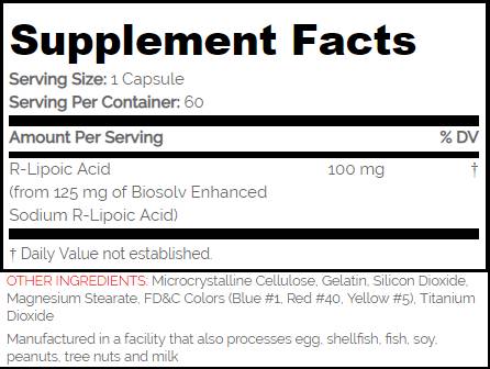 Na-R-Ala 100 mg / stabilný R-Ala-60 kapsúl