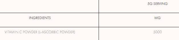 Prášok vitamínu C 300 gramov