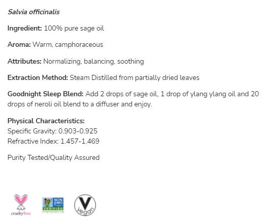 Šalvia olej | 100% Pure Salvia Officinalis - 30 ml