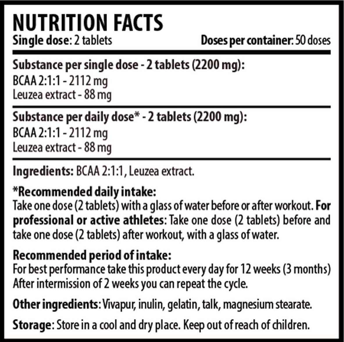 Spartan Force BCAA Leuzea 100 tablety