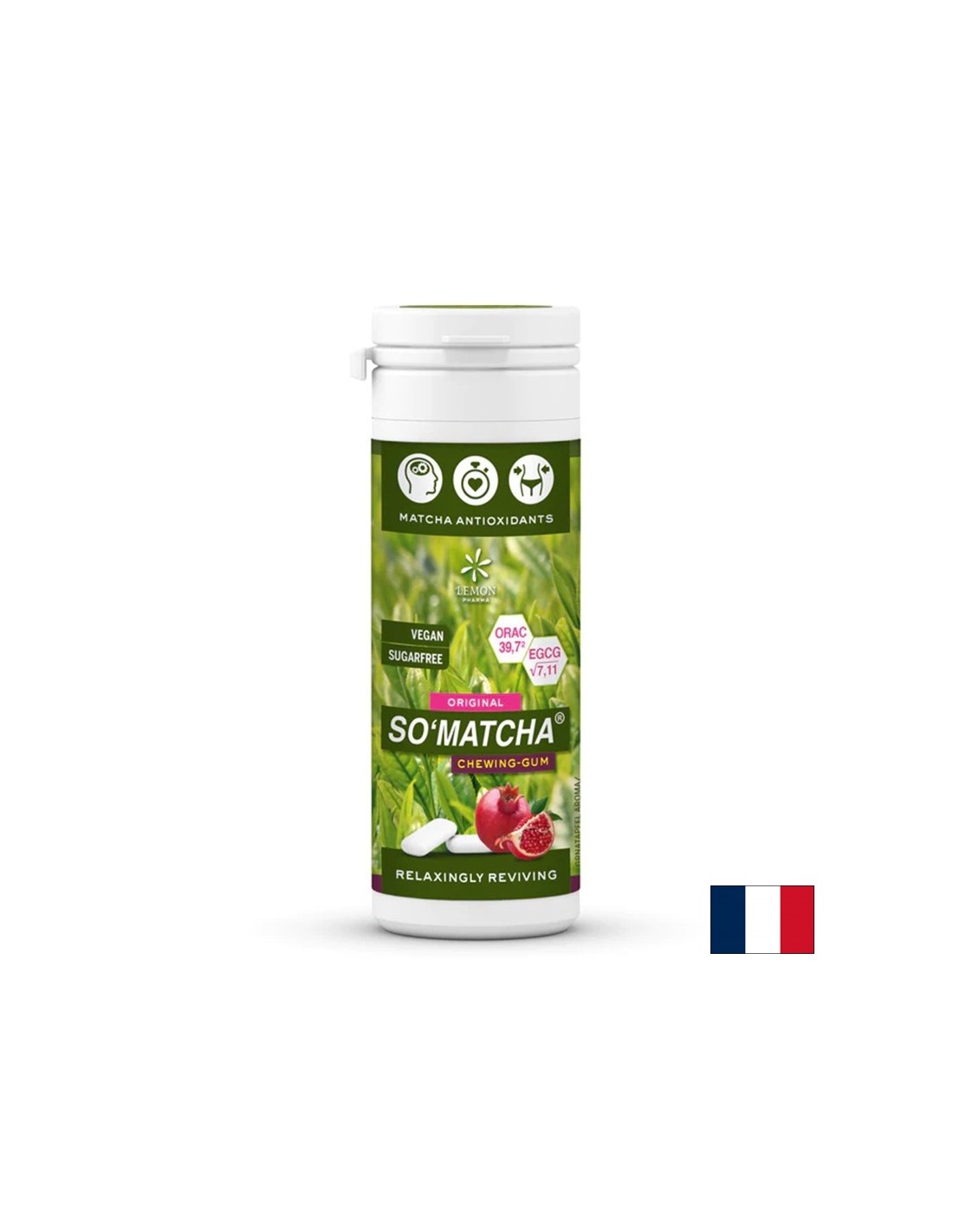 Žuvacia guma s matcha - SO Matcha®, 30 g