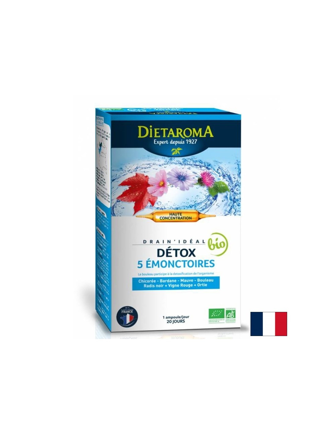 Detox (bylinná receptúra), 20 pitiacich ampúl