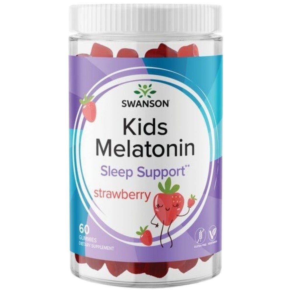 Deti Melatonin Gummies 1 mg | Strawberry 60 Žuvateľný tablety