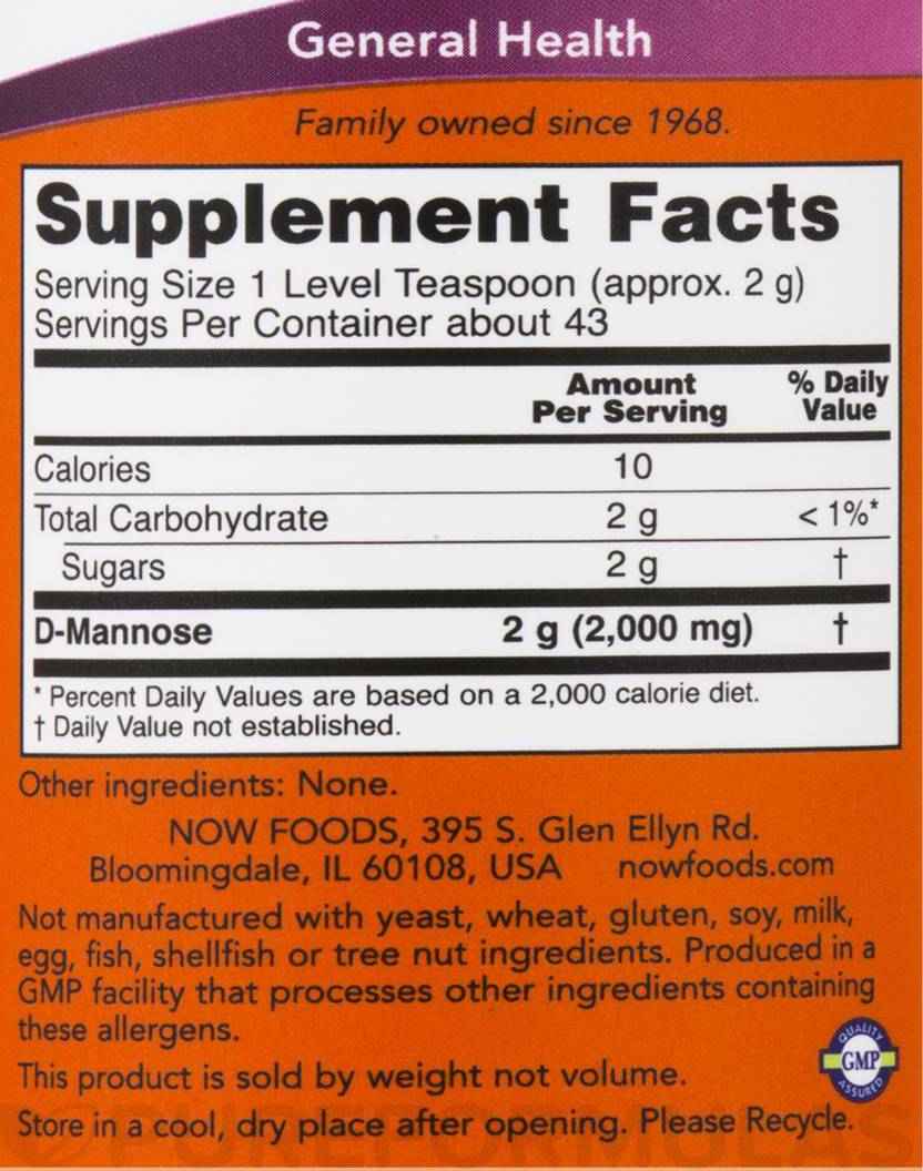 D -manóza prášok - 85 gramov