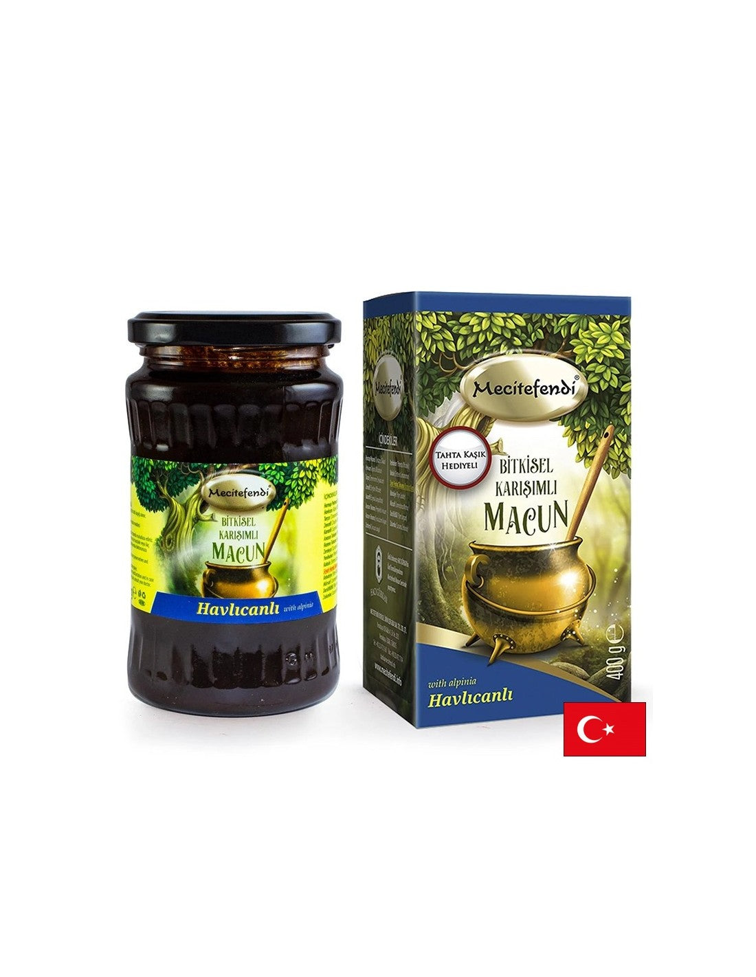 Bylinná pasta s karobom a Galangalom - žalúdočné a metabolické zdravie, 400 g