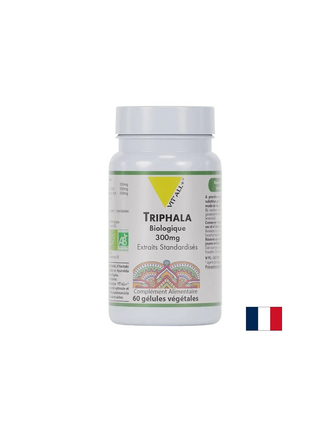 Dobré trávenie a detoxikácia - Triphala Bio, 300 mg x 60 kapsúl