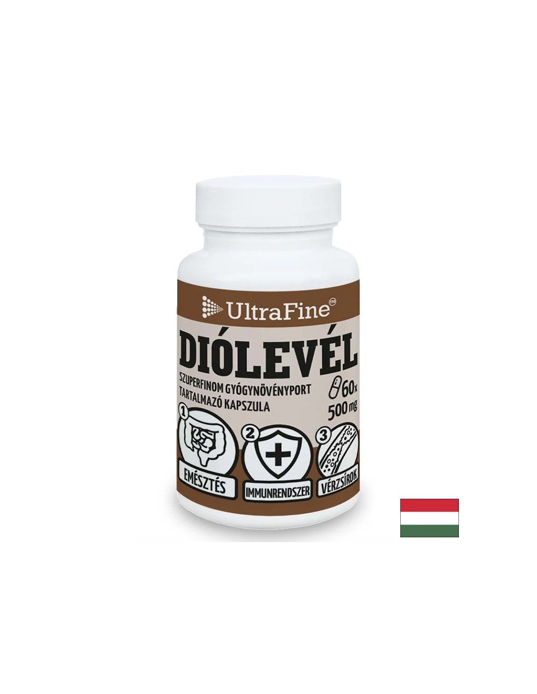 Dobré trávenie a imunita - orech (list), 500 mg x 60 kapsúl