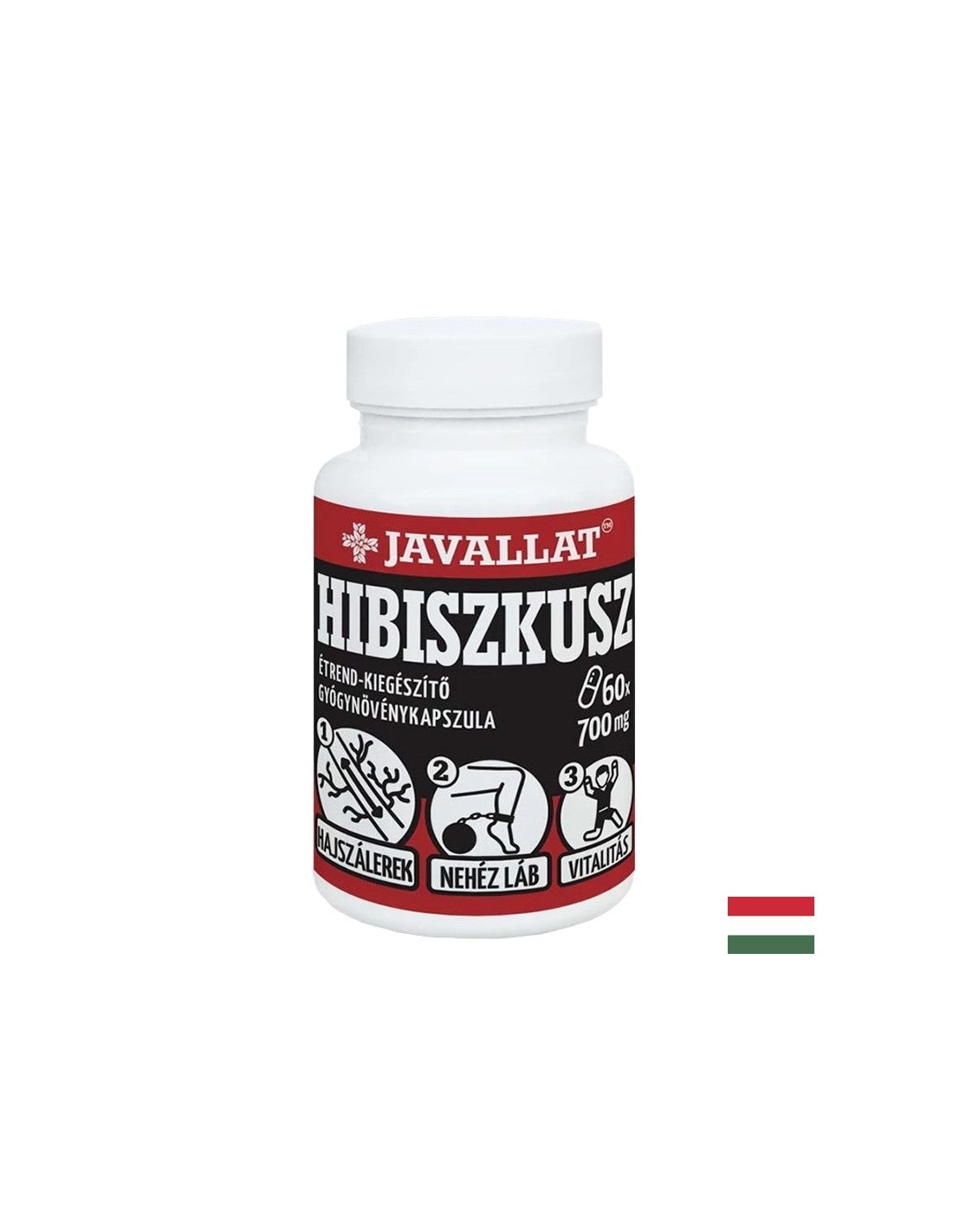 Dobrý krvný obeh a žilové zdravie - hibiscus, kapsuly 700 mg x 60